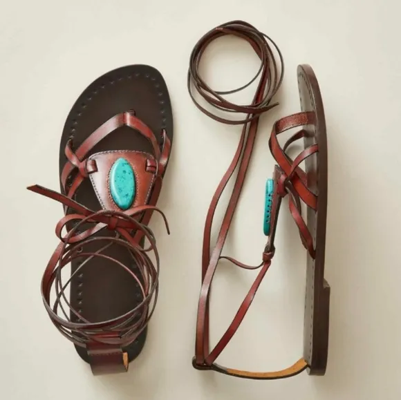 Sundance African Skies LaidbackLondon Handmade Gladiators Leather Flat Sandals