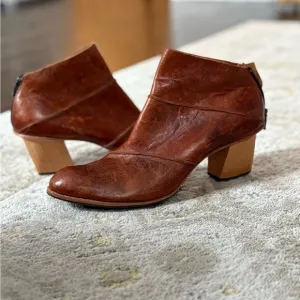 Sundance CYDWOQ Habit Vintage Bown Leather Hand Made in USA Boot