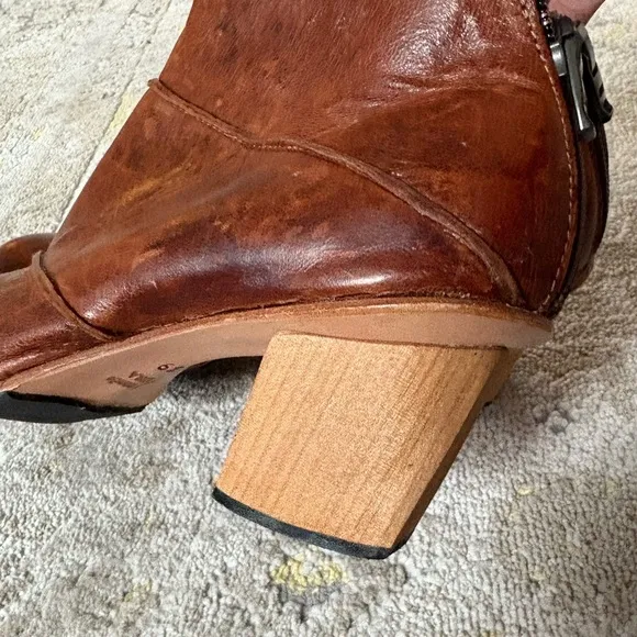 Sundance CYDWOQ Habit Vintage Bown Leather Hand Made in USA Boot
