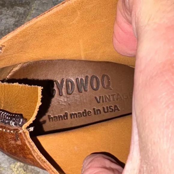 Sundance CYDWOQ Habit Vintage Bown Leather Hand Made in USA Boot