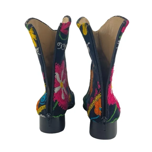 Suzani Embroidered Ankle Boots CCO