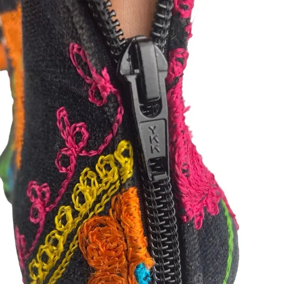 Suzani Embroidered Ankle Boots CCO
