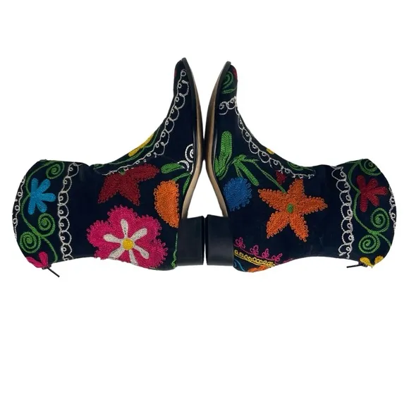 Suzani Embroidered Ankle Boots CCO