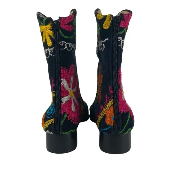 Suzani Embroidered Ankle Boots CCO