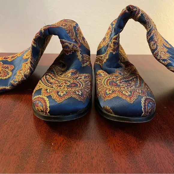 Suzani Satin Embroidered Boho Riding Boots