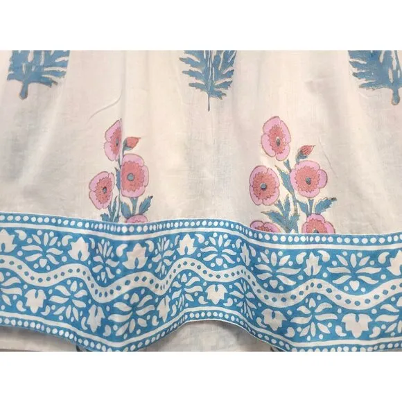 SZ BLOCKPRINTS Tuckernuck Priya Dress Cotton Tiered Mini