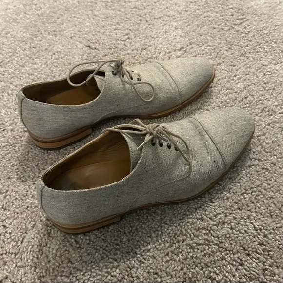 Taft Gray Suede Dress Shoes Size 9 US 42 EU Handcrafted In Spain