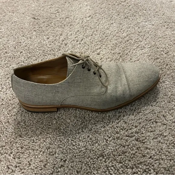 Taft Gray Suede Dress Shoes Size 9 US 42 EU Handcrafted In Spain