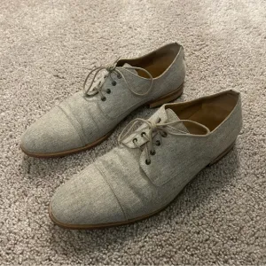 Taft Gray Suede Dress Shoes Size 9 US 42 EU Handcrafted In Spain