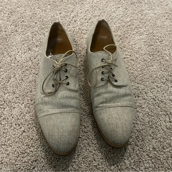 Taft Gray Suede Dress Shoes Size 9 US 42 EU Handcrafted In Spain