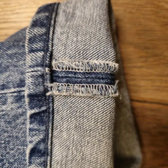 Tanaka Women’s Size 28 The Boots Jean Trousers in Vintage Blue Japanese Denim