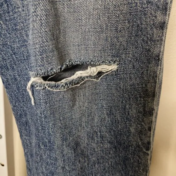 Tanaka Women’s Size 28 The Boots Jean Trousers in Vintage Blue Japanese Denim