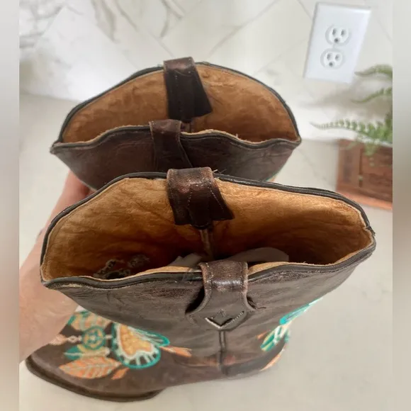 Tanner Mark “Live Your Dreams” Cowboy Boots Sz 8.5