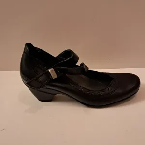 Taos Shoes Women's 39 8/8.5 Black Leather Mary Jane Academia Minimalist Office