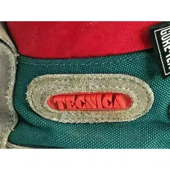 Tecnica Trekking Skywalk Suede Boots ( W 6.5) ( M 5.5) Gray Green Red