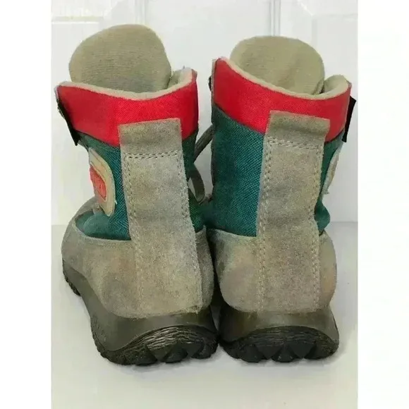 Tecnica Trekking Skywalk Suede Boots ( W 6.5) ( M 5.5) Gray Green Red