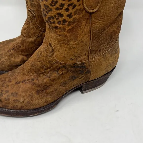 The Old Gringo cowboy boots 8.5 women's western animal print leopardito vintage