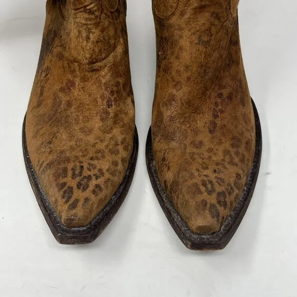 The Old Gringo cowboy boots 8.5 women's western animal print leopardito vintage