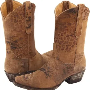 The Old Gringo cowboy boots 8.5 women's western animal print leopardito vintage
