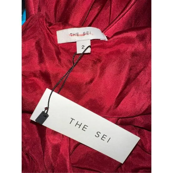 The Sei Leaf Silk Satin Gown Size 2 $1219