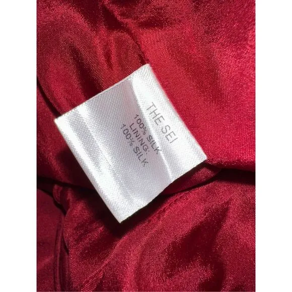 The Sei Leaf Silk Satin Gown Size 2 $1219