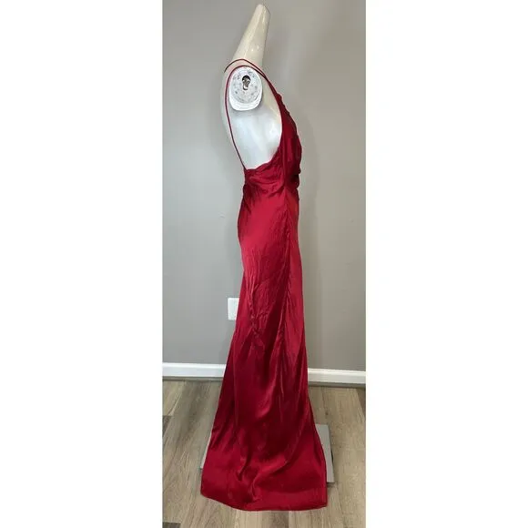 The Sei Leaf Silk Satin Gown Size 2 $1219