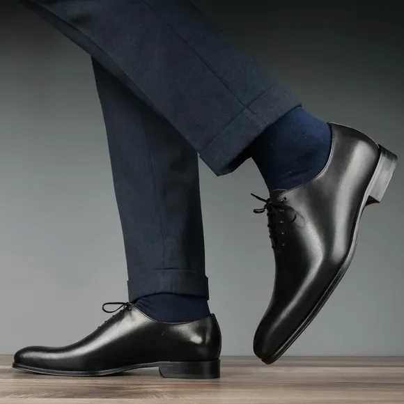 Thomas Bird Benson Wholecut Oxford Black Leather Shoes IT44 US11