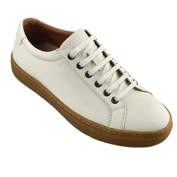 Threads &amp; Beams Shoes Cup-Sole Trainer White Leather  Men's Size 7B