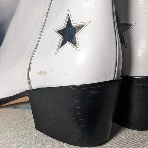 Thursday Boot Company‎ Country Star Western Cowboy Boots White Women's Size 8