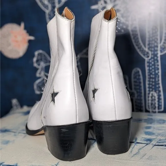 Thursday Boot Company‎ Country Star Western Cowboy Boots White Women's Size 8