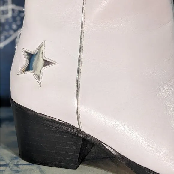 Thursday Boot Company‎ Country Star Western Cowboy Boots White Women's Size 8