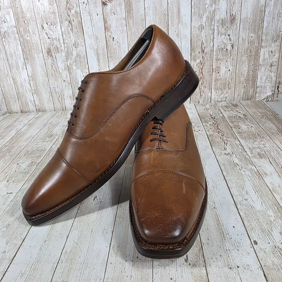Thursday executive Everyday Oxford Dress Shoes Leather Lace Up Brown Size 15