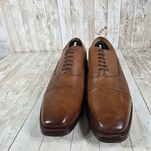 Thursday executive Everyday Oxford Dress Shoes Leather Lace Up Brown Size 15