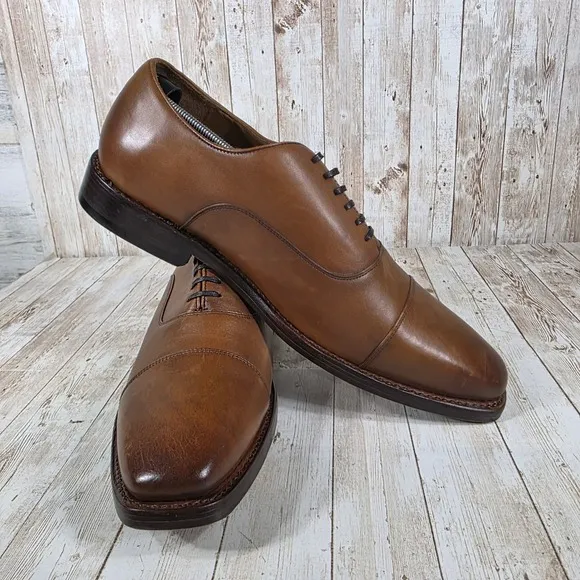 Thursday executive Everyday Oxford Dress Shoes Leather Lace Up Brown Size 15