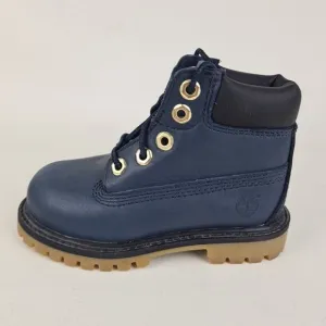 Timberland 6In Premium TODDLER Boots Outdoors Navy Mar Leather