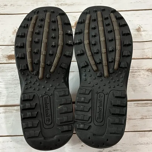 Timberland Fisherman Sandals Shoes US 7.5 EU 41 Black Leather Chunky Closed Toe