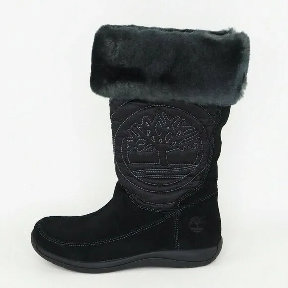 Timberland Hollyberry TL Pull-On Girls Womens Boots Winter Suede New