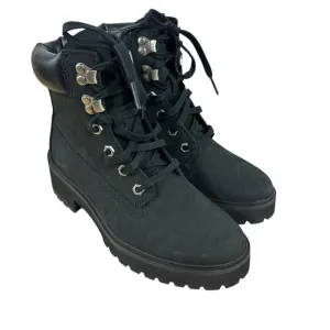 Timberland NWOB Carnaby Cool 6 Inch Lace Up Boots Black Size 6 Leather Upper