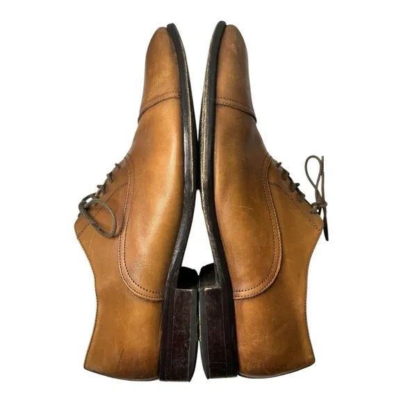 To Boot New York Adam Derrick brown leather cap toe dress shoes. Italy. Size 12