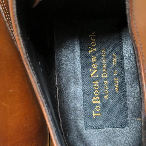 TO BOOT NEW YORK Anton Cognac shoes - 9.5