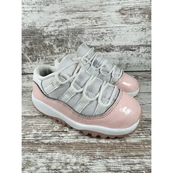 Toddler Nike Air Jordan 11 Retro Low 'Legend Pink' Pink/White Sneakers Sz 8C #2
