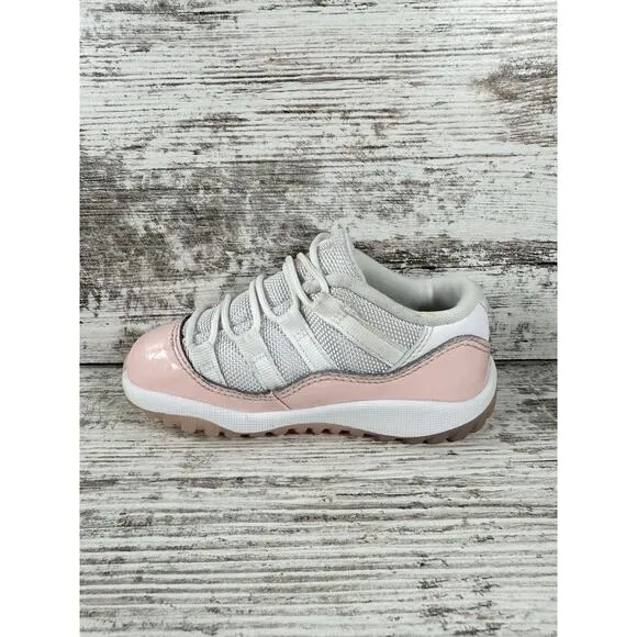 Toddler Nike Air Jordan 11 Retro Low 'Legend Pink' Pink/White Sneakers Sz 8C #2