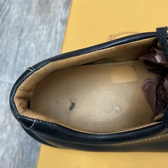 TOD'S Men's Black Leather Dress Shoes Size 9.5