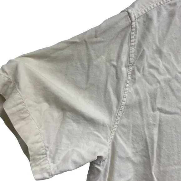 Tommy Bahama Silk Aloha America Embroidered Short Sleeve Shirt Large