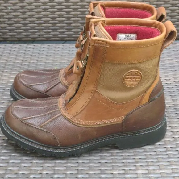 Tommy Hilfiger Vintage Men's Leather Boots Size 10.5 90&quot;s