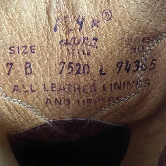 Tony Lama Boots Womens 7 B 7520 Brown Pull On Cowgirl Cowboy Western Leather
