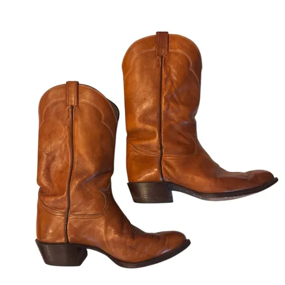 Tony Lama Cowboy Boots Men's Size 10.5EEE Vintage Style 5084 El Paso TX Western