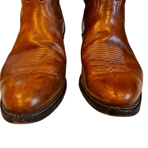 Tony Lama Cowboy Boots Men's Size 10.5EEE Vintage Style 5084 El Paso TX Western
