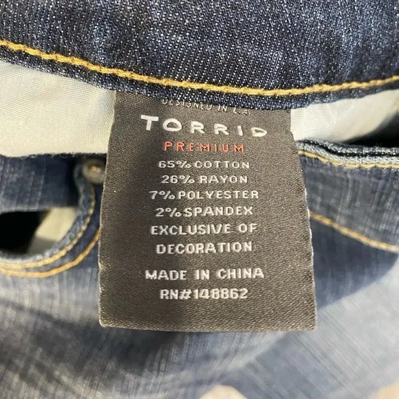 Torrid Denim Skinny High Waisted Jeggings size 24