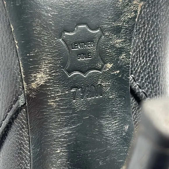 Tory Burch Bernice Black Leather Pointed Toe Ankle Boots Size 7.5M